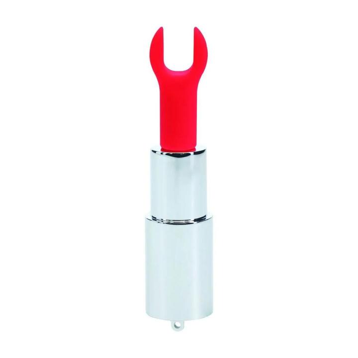 Mini wibrator w szmince zielony | Etui, 5 prędkości, usb