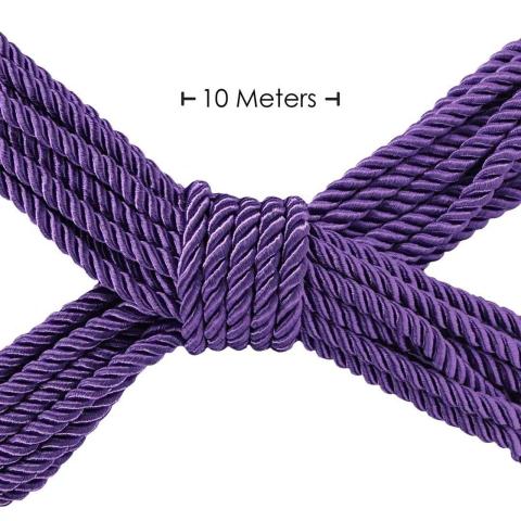 Lina BDSM do wiązania 10 m fioletowa 6 mm – shibari