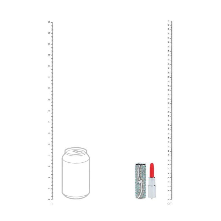 Mini wibrator w kształcie szminki niebieski | USB | 5 trybów