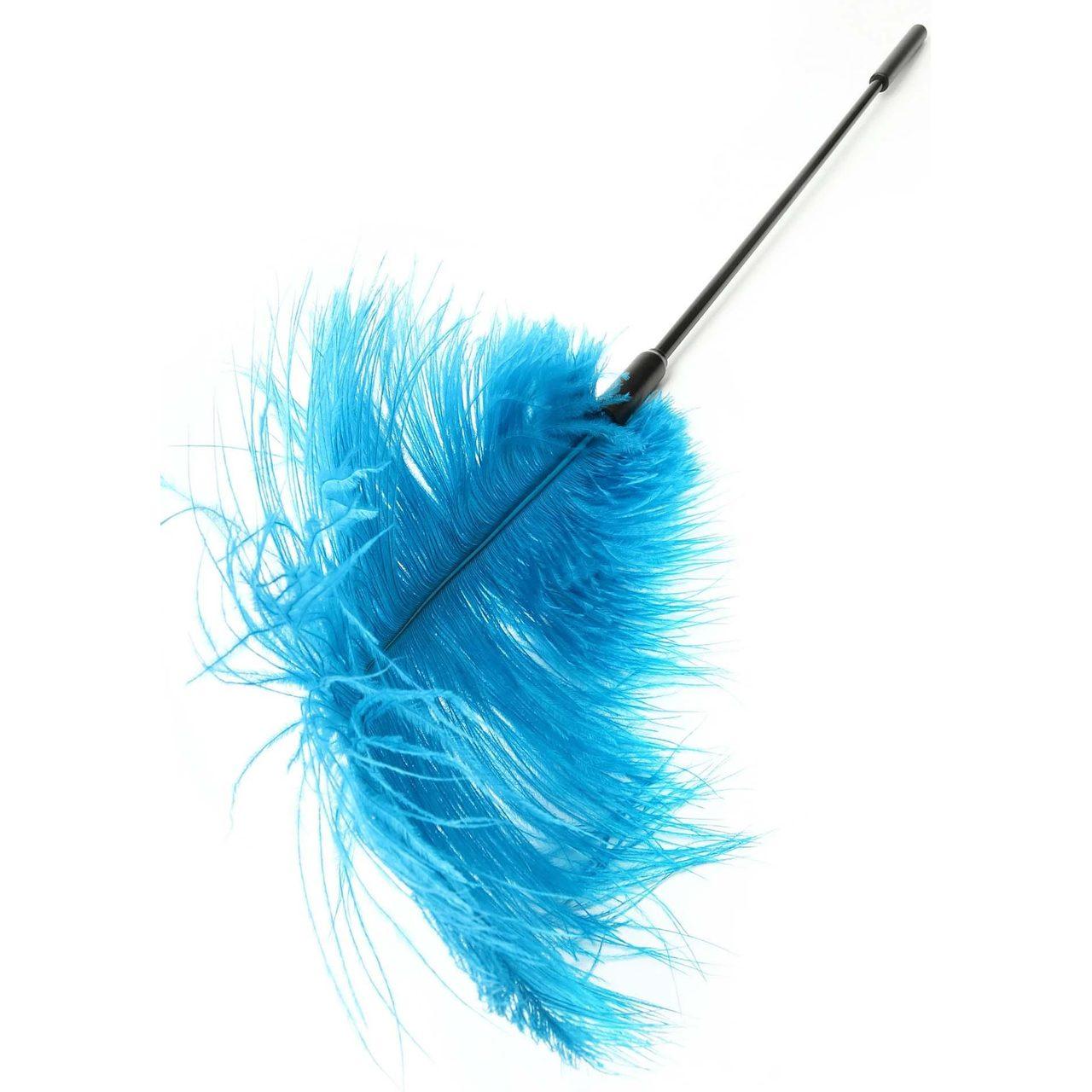 Podwójne piórko do łaskotania bdsm niebieskie | Loris.pl