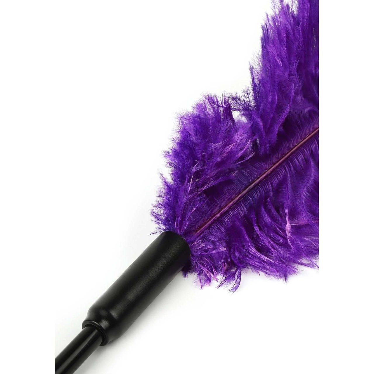 Podwójne piórko do łaskotania BDSM fioletowe – zmysłowe pieszczoty | Loris.pl