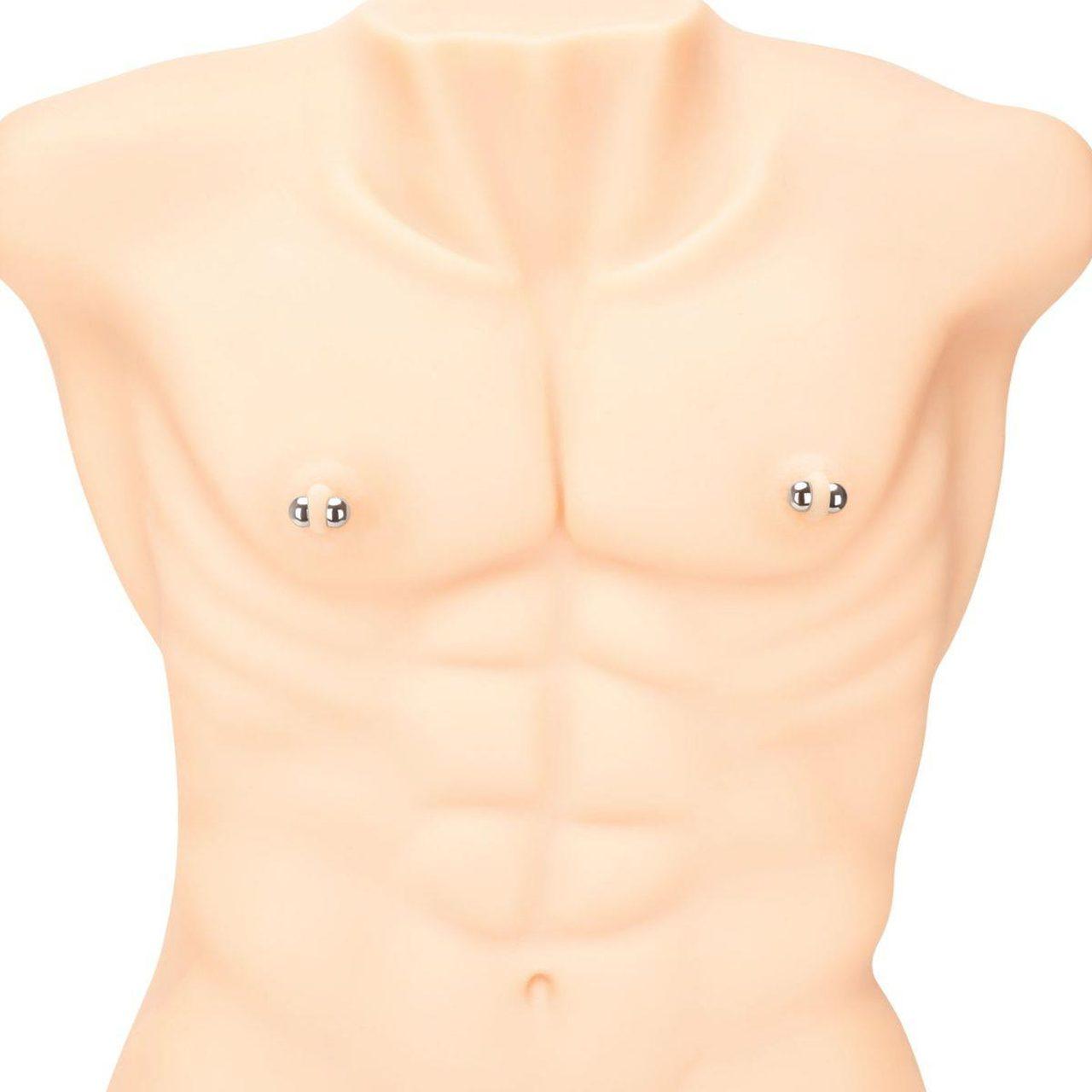 Magnetyczne kulki do sutków 4 pary | 2 rozmiary | Sklep erotyczny Loris.pl