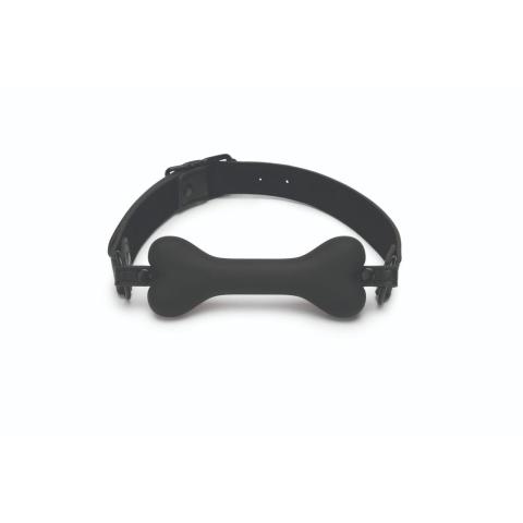 Silikonowy knebel kość z regulowanym paskiem | BDSM i puppy play