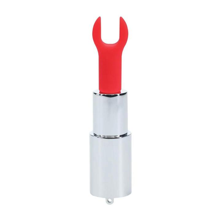 Mini wibrator w etui jak szminka | 2 końcówki, 5 trybów, USB