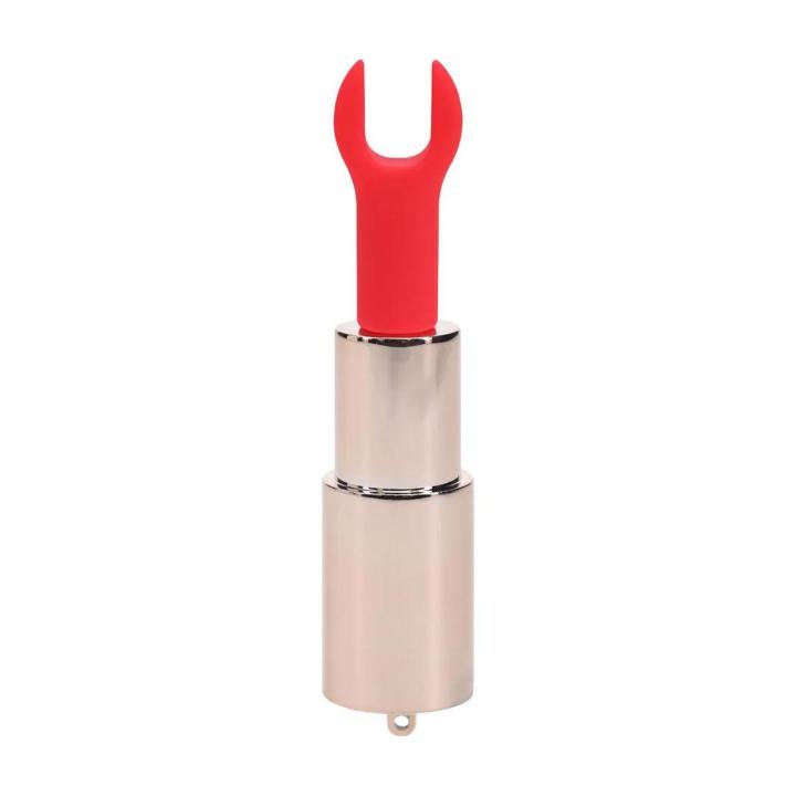 Mini wibrator w szmince różowy | Dyskretny, 5 prędkości, USB