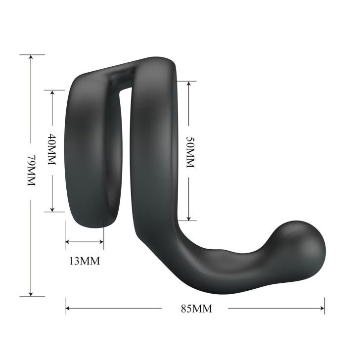 Silikonowy pierścień erekcyjno-mosznowy bez wibracji | Loris.pl