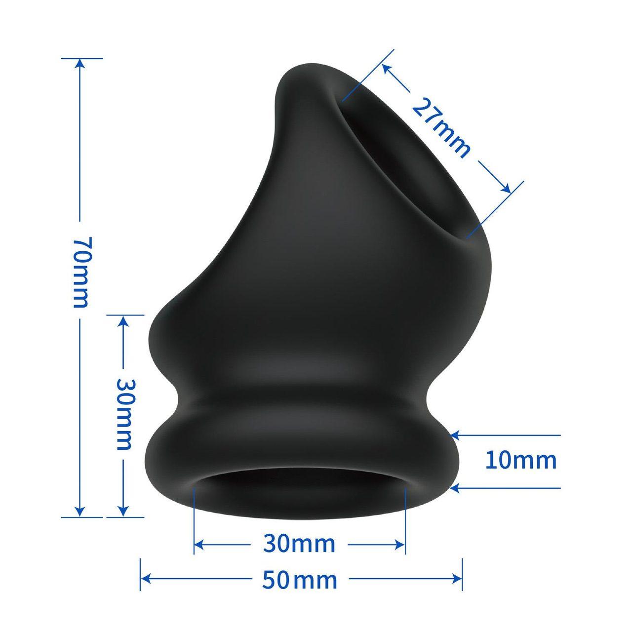 Pierścień na penisa i jądra bez wibracji | Miękki silikon super soft | Loris.pl