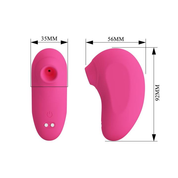 Silikonowy stymulator łechtaczki ssący z wibracjami 7 trybów