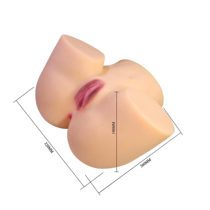 Realistyczny masturbator waginalno-analny TPR wodoodporny
