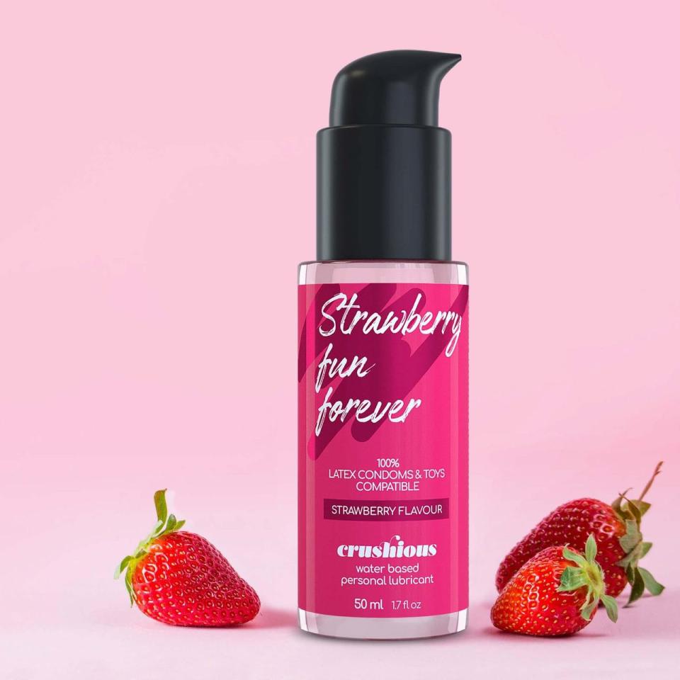 Truskawkowy lubrykant smakowy na bazie wody- 50 ml
