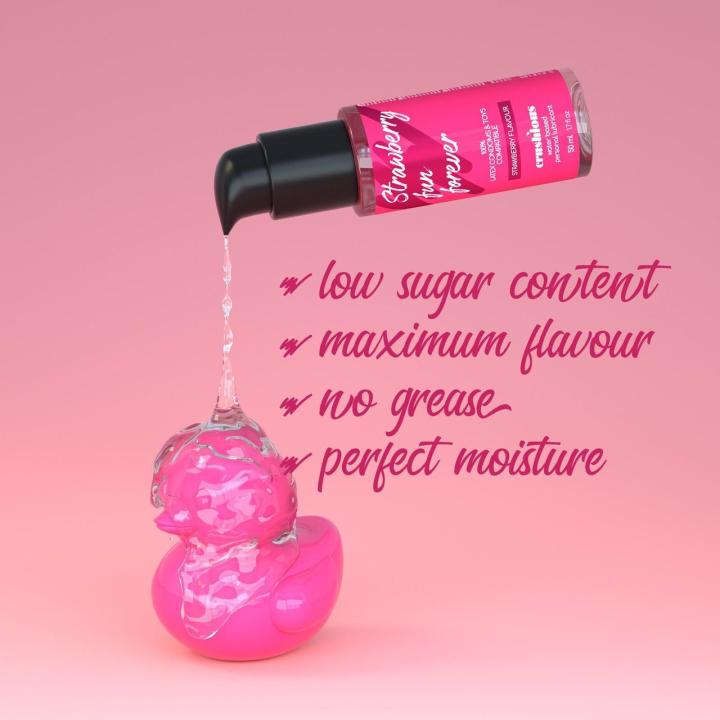 Truskawkowy lubrykant smakowy na bazie wody 50 ml