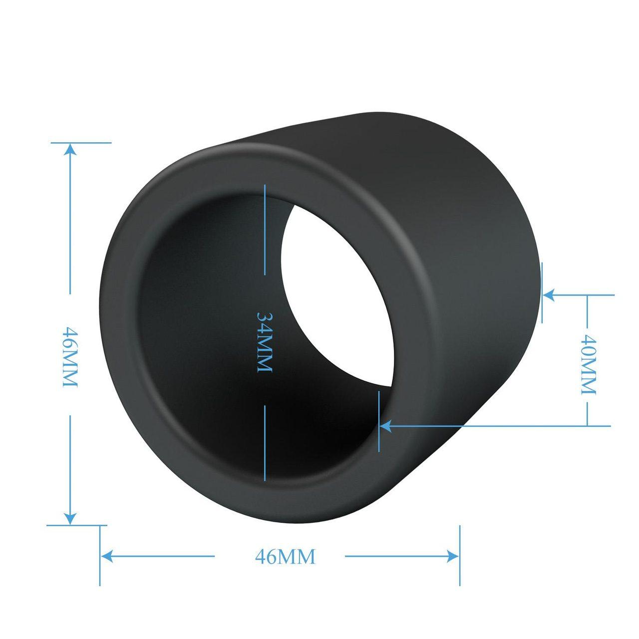 Silikonowy pierścień na penisa i jądra bez wibracji | Loris.pl
