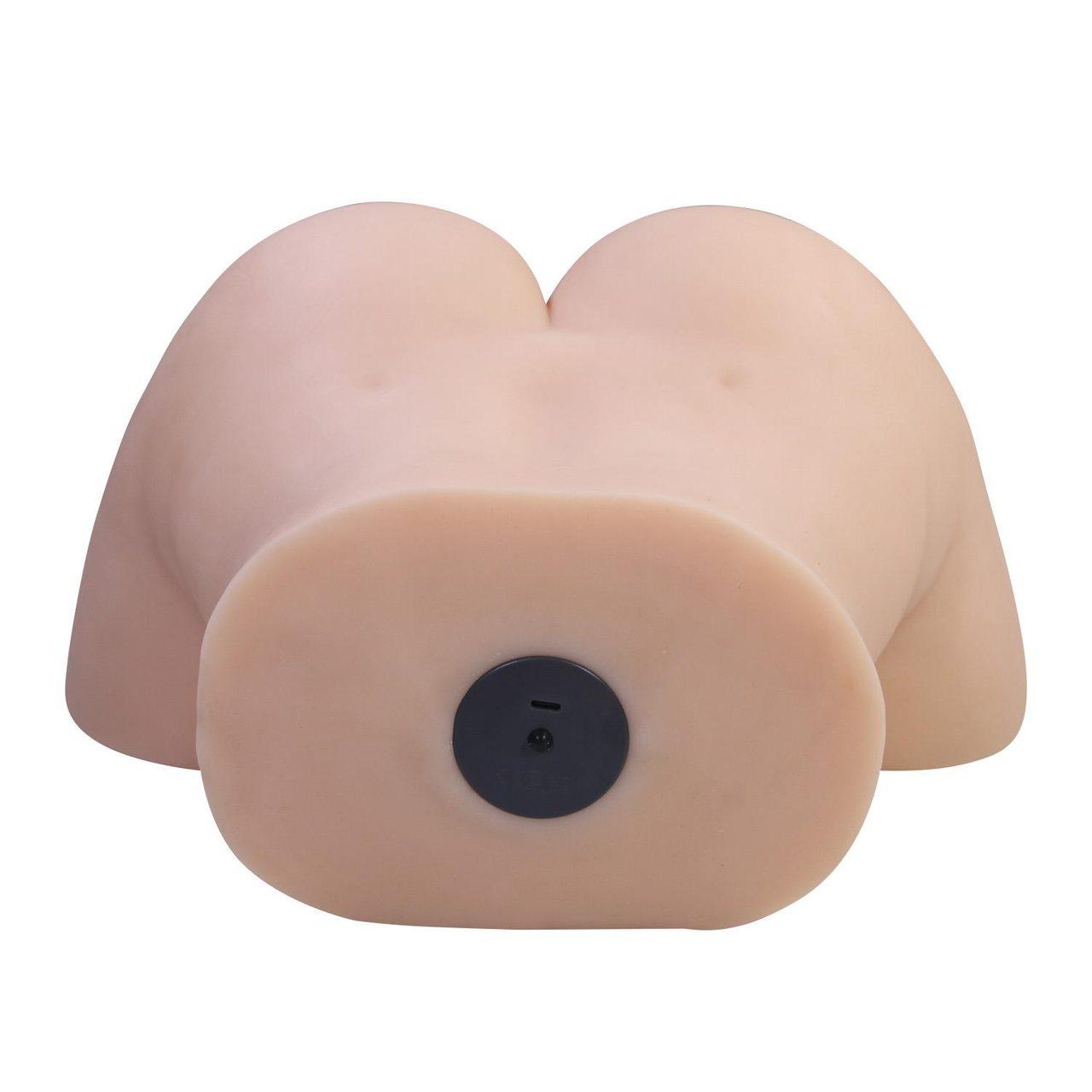 Masturbator waginalno-analny z wibracją cielisty TPR | Loris.pl