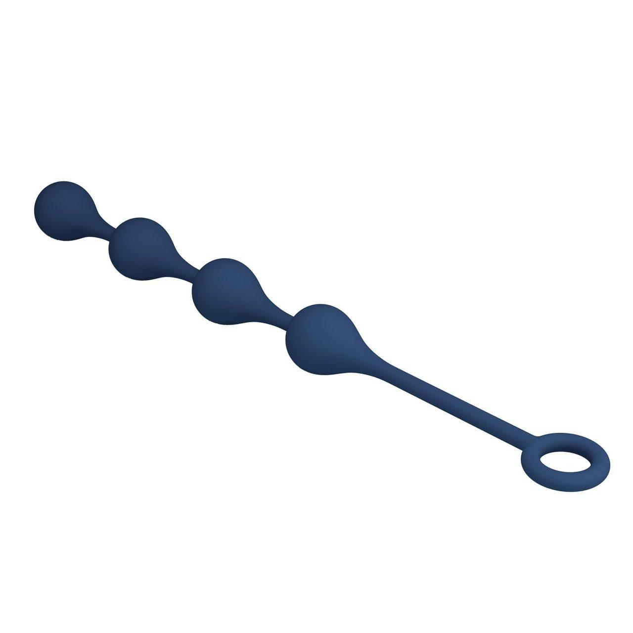 Silikonowe kulki analne 33,5 cm wodoodporne z pierścieniem | Loris.pl