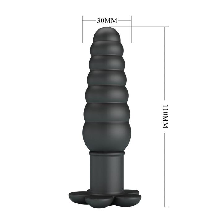 Wibrujący korek analny silikonowy 10 trybów