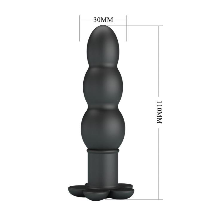Wibrujący plug analny z silikonu 10 trybów