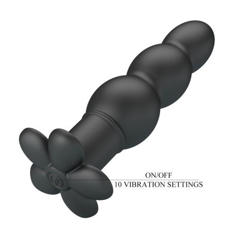 Wibrujący plug analny z silikonu 10 trybów