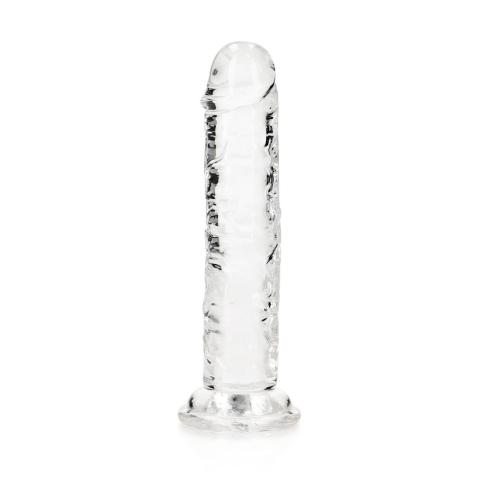 Przezroczyste dildo żelowe z przyssawką 14,5 cm