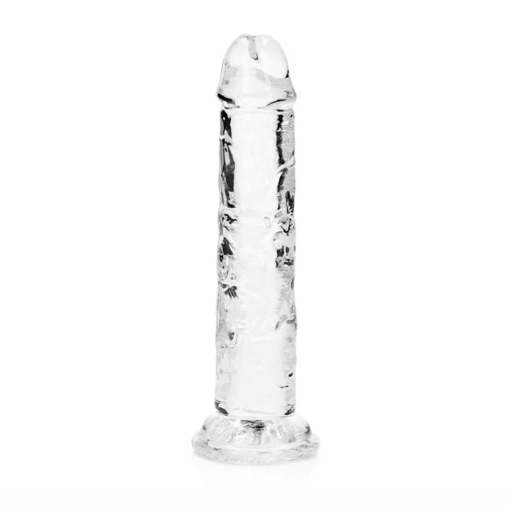 Przezroczyste dildo żelowe z przyssawką 14,5 cm