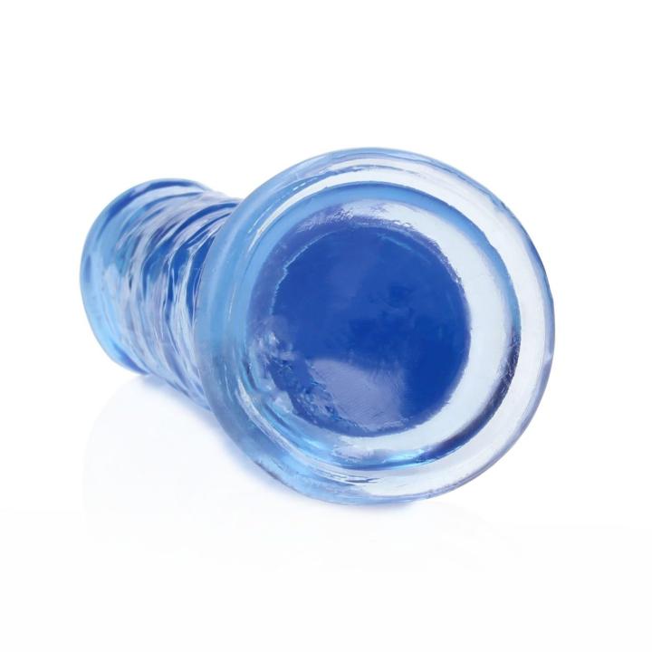 Przezroczyste dildo z przyssawką 18 cm – żelowe TPE