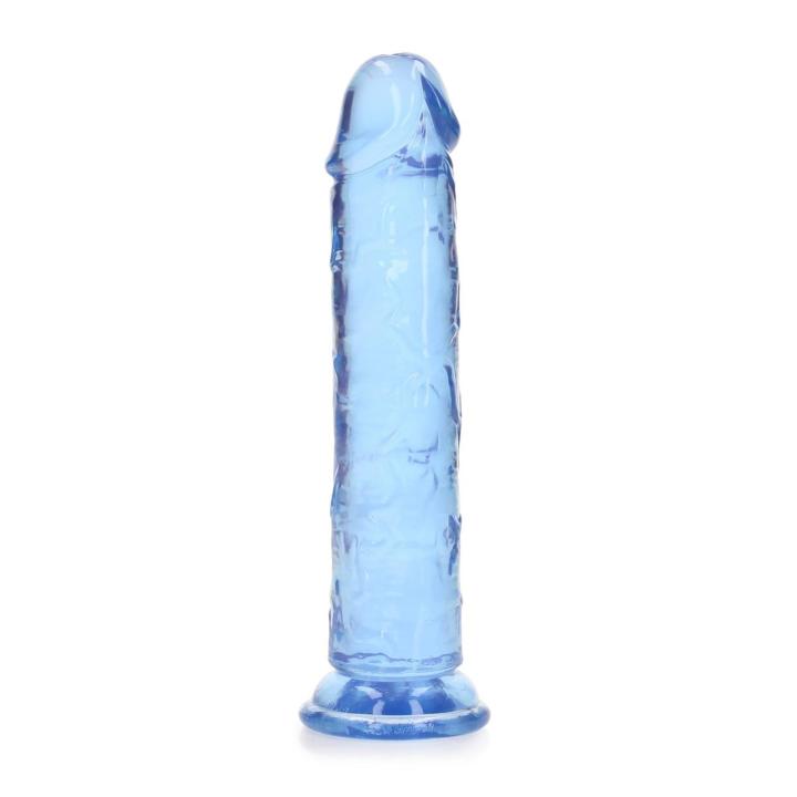 Przezroczyste dildo z przyssawką 18 cm – żelowe TPE | Loris.pl