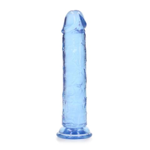 Przezroczyste dildo z przyssawką 18 cm – żelowe TPE