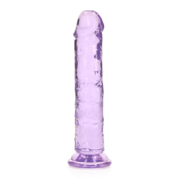 Przezroczyste dildo z przyssawką 18 cm – żelowe TPE