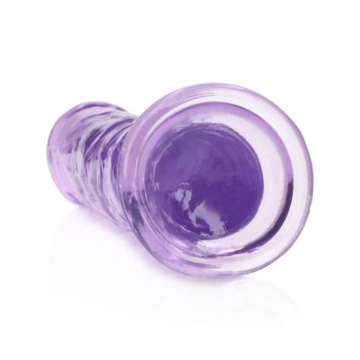 Przezroczyste dildo z przyssawką 18 cm – żelowe TPE