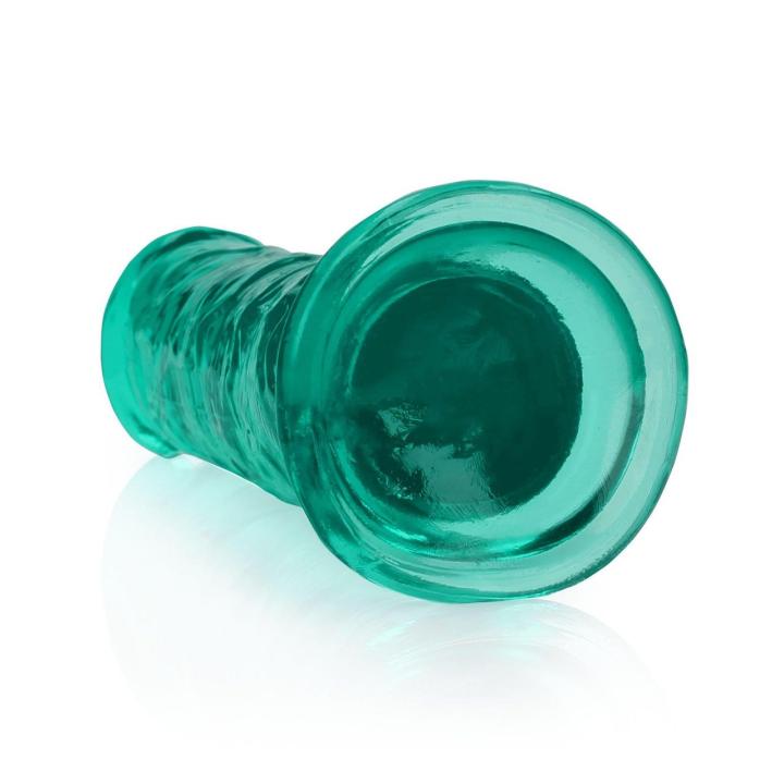 Przezroczyste dildo z przyssawką 18 cm – TPE