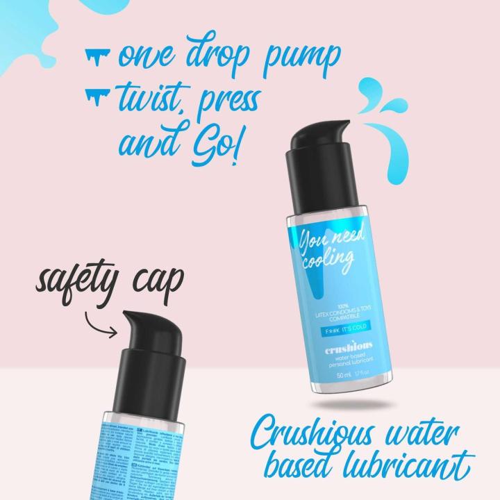 Chłodzący lubrykant wodny 50 ml – do prezerwatyw i zabawek