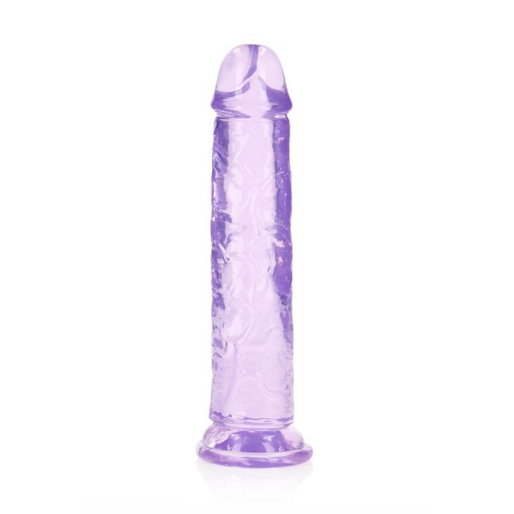 Przezroczyste dildo z przyssawką 20 cm – wodoodporne żelowe