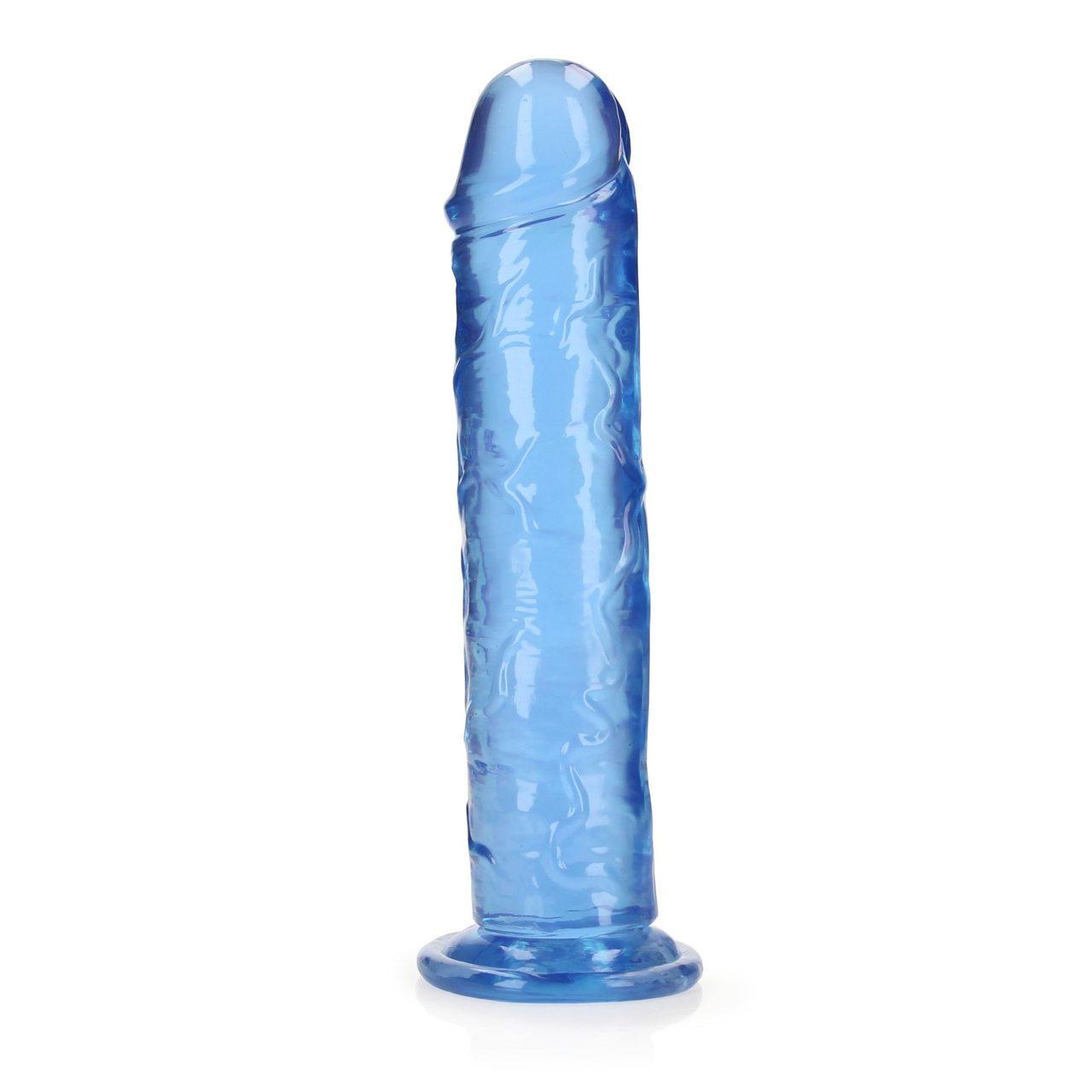 Przezroczyste dildo z przyssawką 23 cm – żelowe TPE | Loris.pl