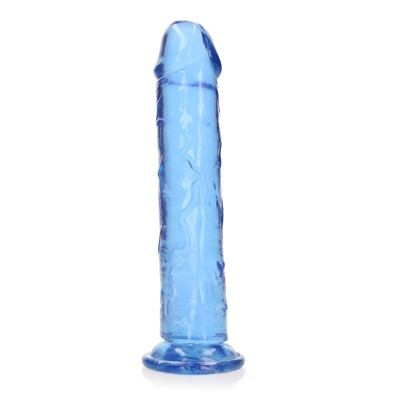 Przezroczyste dildo z przyssawką 23 cm – żelowe TPE | Loris.pl