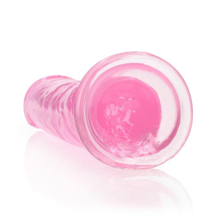 Przezroczyste dildo żelowe 23 cm z przyssawką – anal i wagina