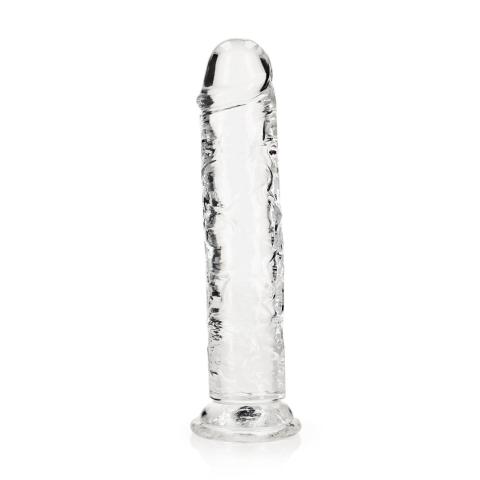 Przezroczyste dildo z przyssawką 23 cm | Żelowe TPE