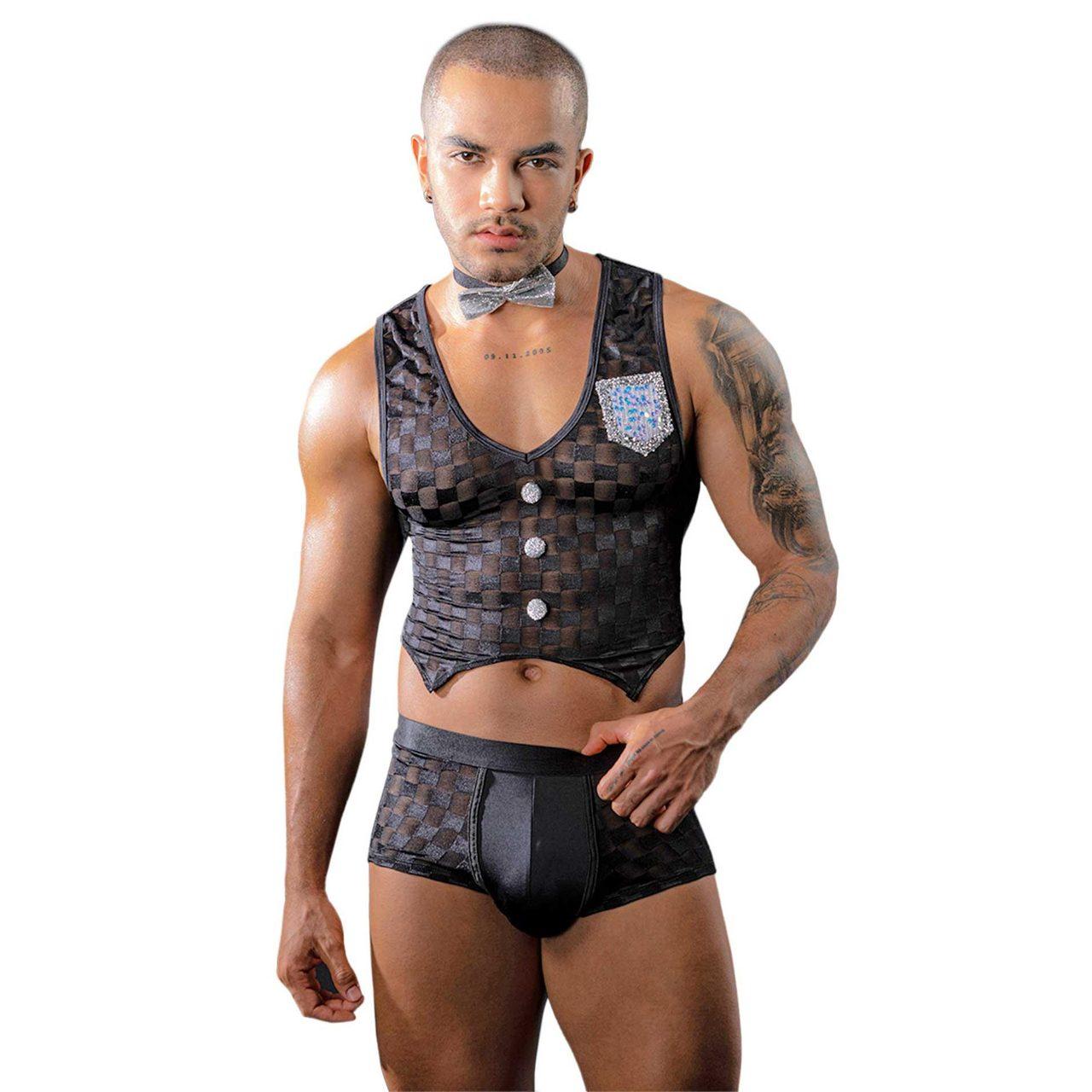 Męski strój kelnera 3 elementy czarny | Roleplay i imprezy | Loris.pl