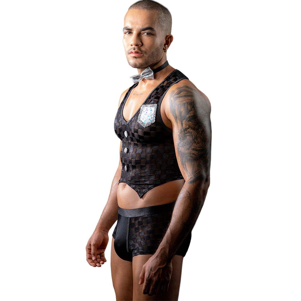 Męski strój kelnera 3 elementy czarny | Roleplay i imprezy | Loris.pl