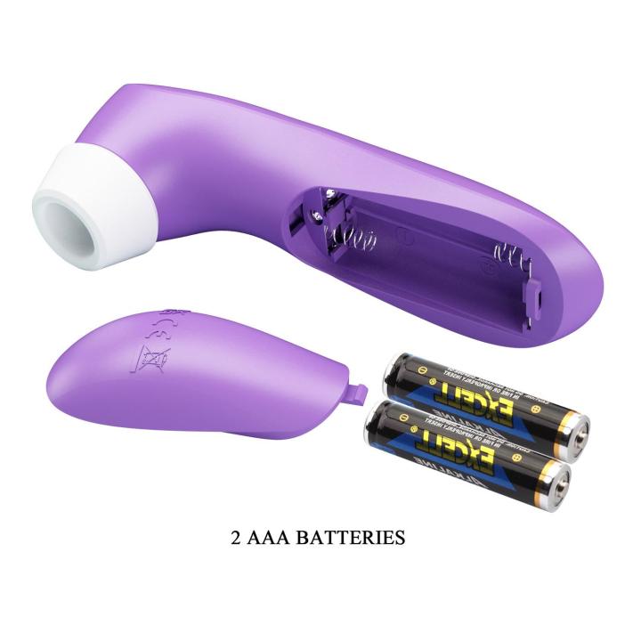 Stymulator ssący łechtaczki fioletowy 12,6 cm | 8 trybów pulsacji