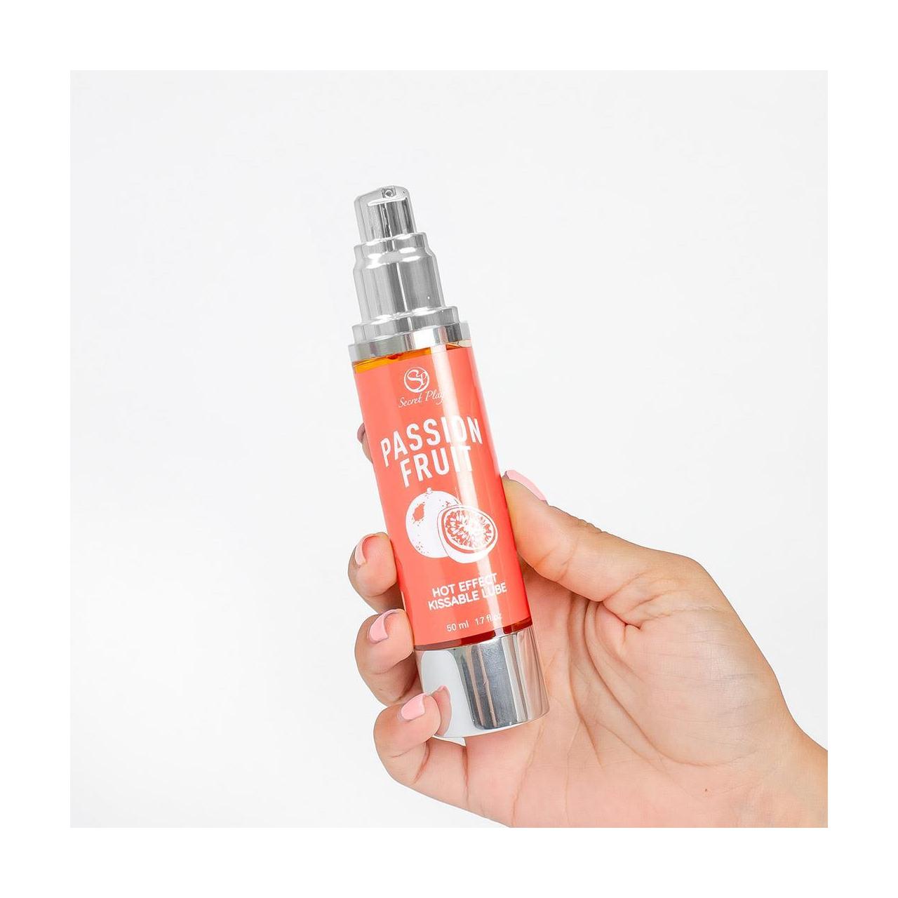 Smakowy lubrykant 2w1 do masażu marakuja rozgrzewający 50 ml