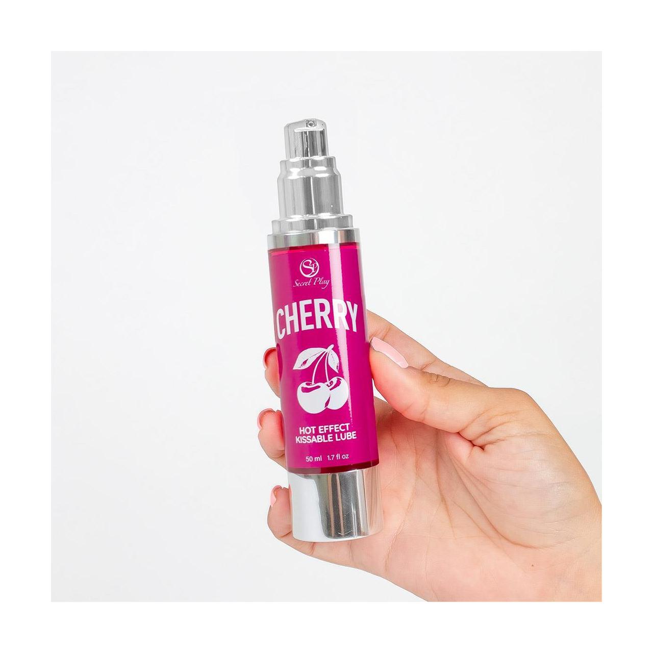Wiśniowy lubrykant smakowy 2w1 rozgrzewający do masażu 50 ml | Loris.pl