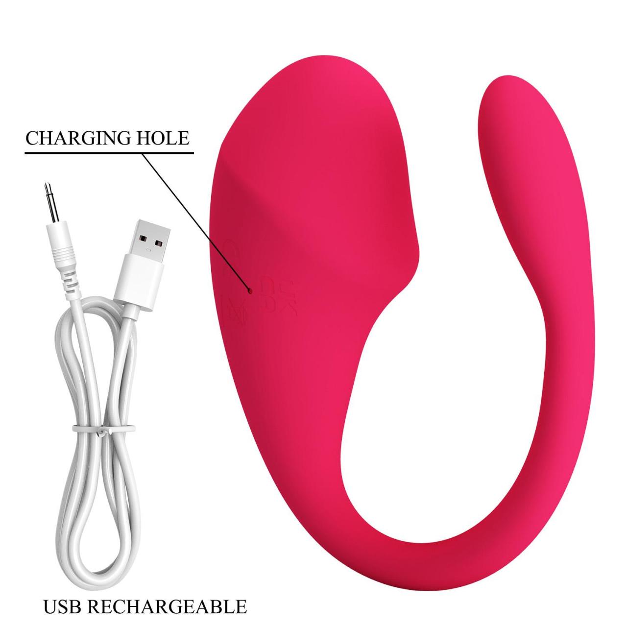 Wibrujący bullet z aplikacją 21 cm | 9 trybów | Ładowanie USB