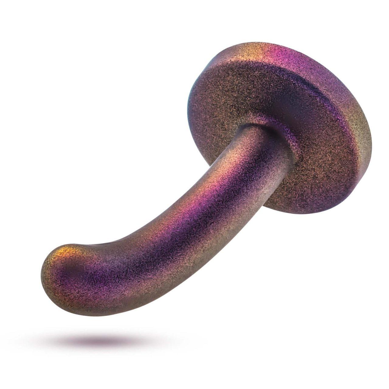 Peg strap-on dla początkujących 12 cm fioletowy | miękki silikon premium