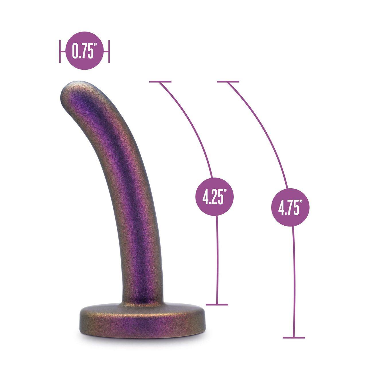 Peg strap-on dla początkujących 12 cm fioletowy | miękki silikon premium