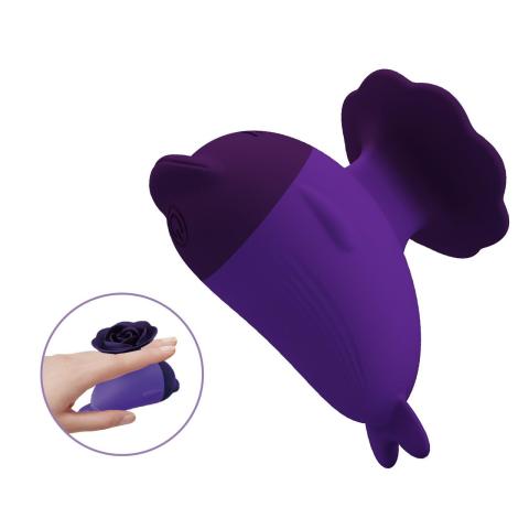 Mini stymulator łechtaczki fioletowy | Cichy, wodoodporny, ładowalny