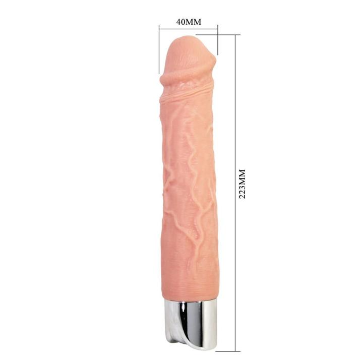 Realistyczne dildo wibrujące TPE 10 trybów | Wodoodporne USB-C