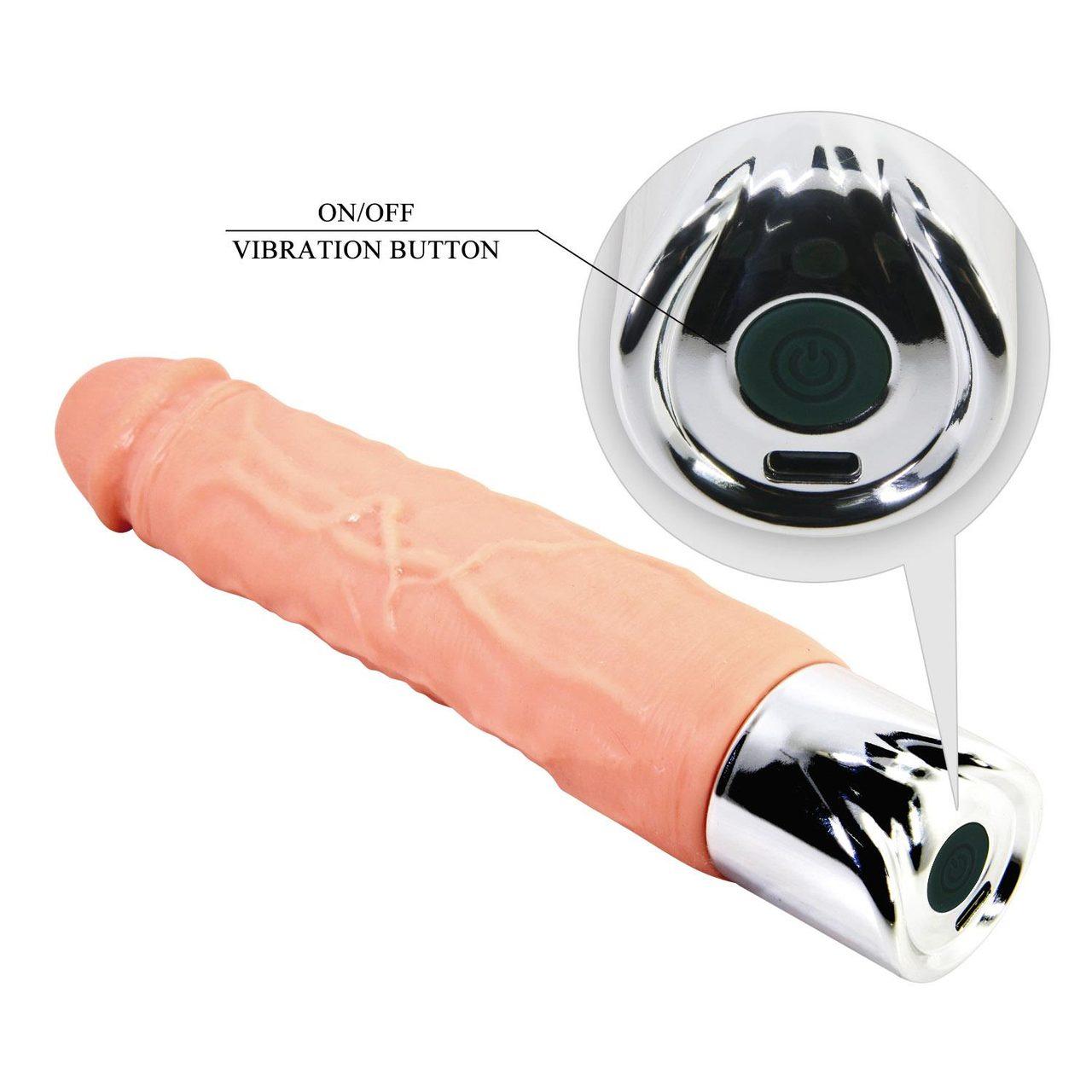 Realistyczne dildo wibrujące TPE 10 trybów | Wodoodporne USB-C