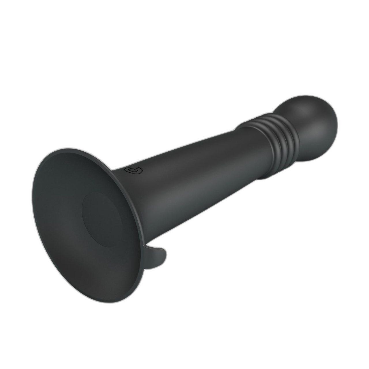 Masażer analny 23 cm z ruchem posuwistym i rotacją | Silikon + przyssawka