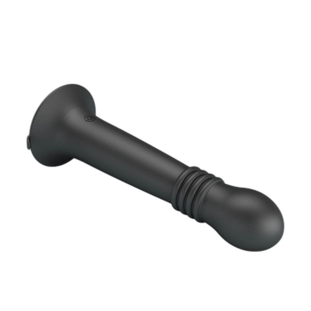 Masażer analny 23 cm z ruchem posuwistym i rotacją | Silikon + przyssawka