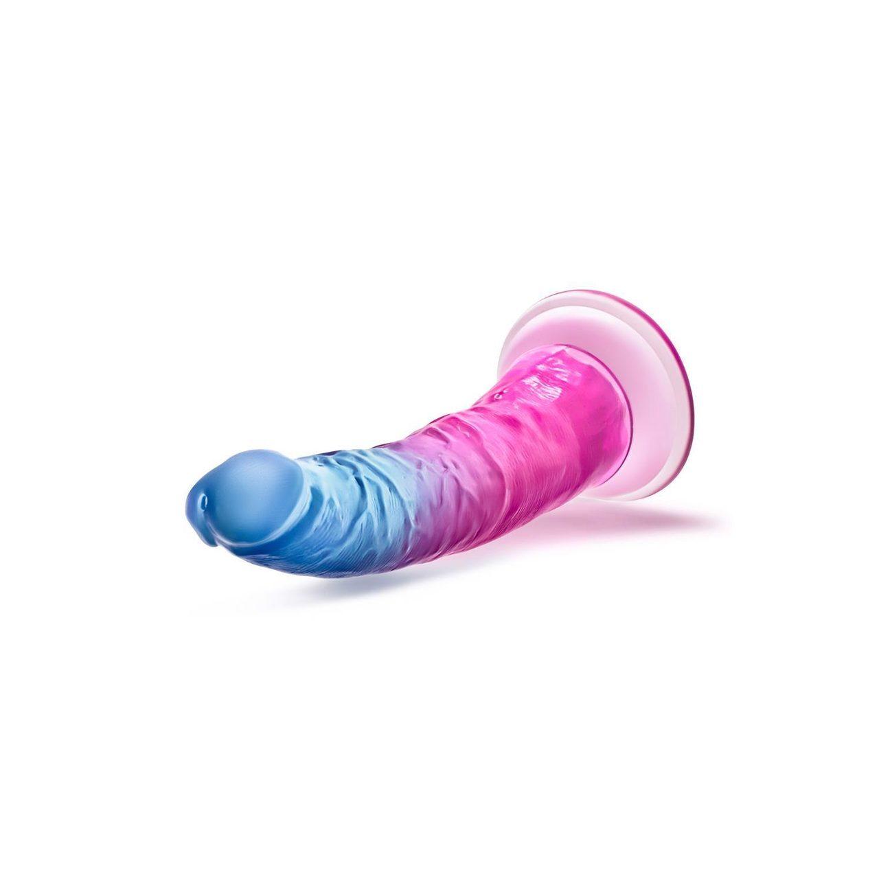 Realistyczne dildo z przyssawką 19 cm | Kolorowy gradient | Loris.pl