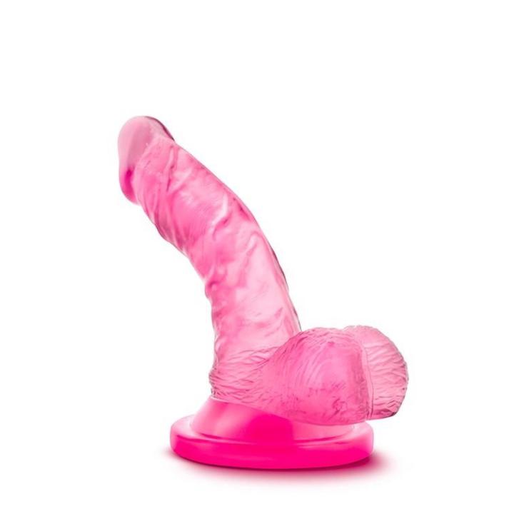 Realistyczne dildo 10,0 cm z przyssawką | Różowe żelowe dildo